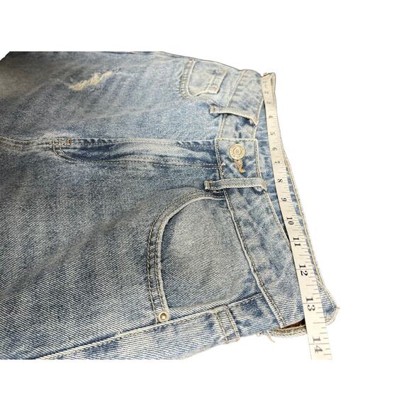 Women's Jeans Distressed Mom Jeans Pants HIGH Waist Sz 27x32, 13” Rise - Picture 10 of 11